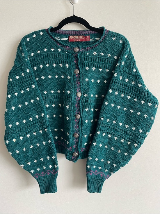 American Eagle Outfitters Sweaters - Vintage 90s American Eagle Outfitters knit cardigan grandpa cozy cottage L